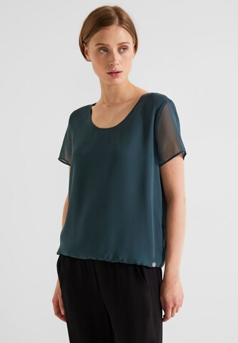 STREET ONE Blouse in Groen: voorkant