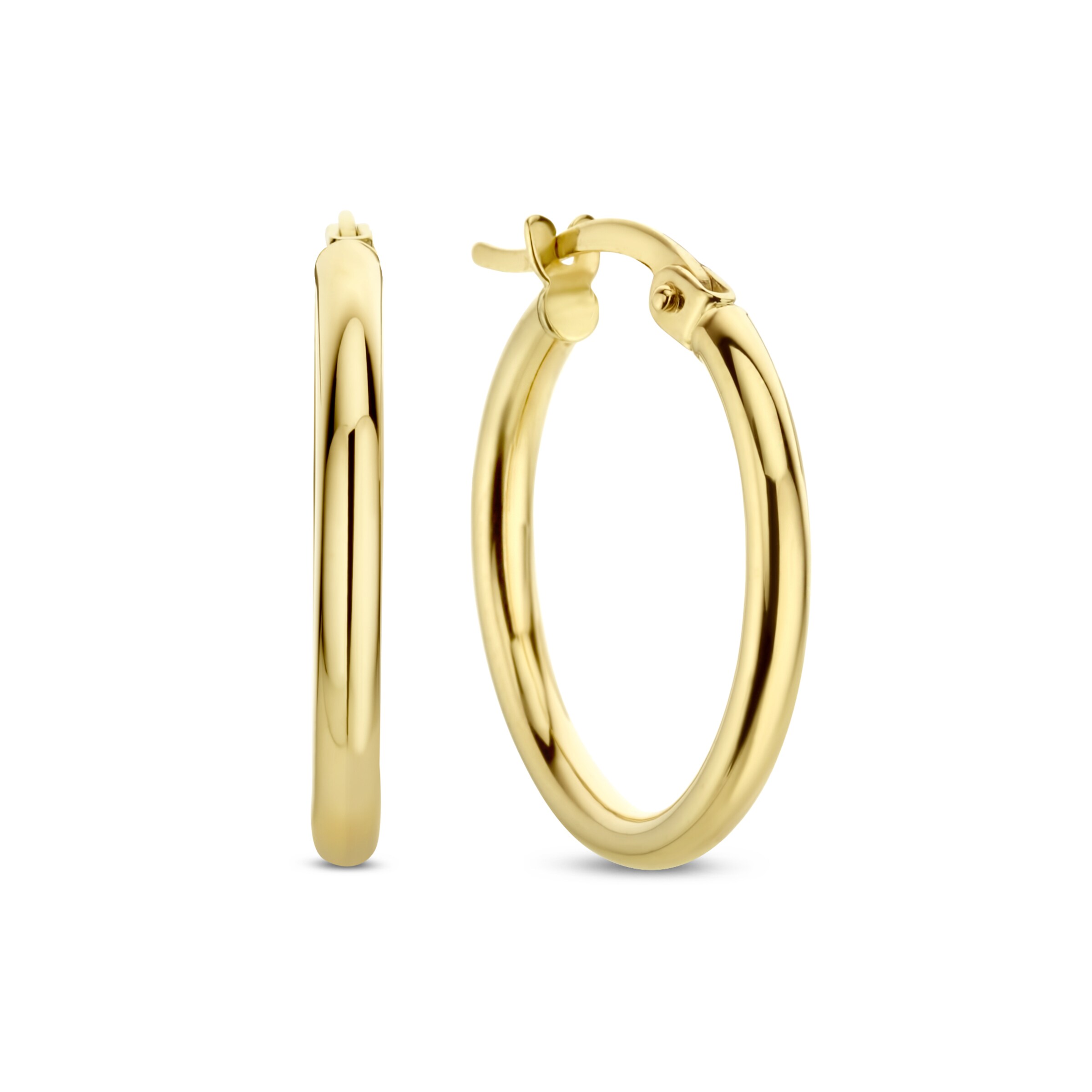 Beloro Jewels Earrings in Gold: front