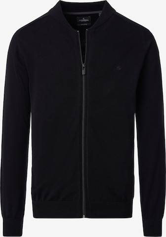 CASAMODA Knit Cardigan 'Basic' in Black: front