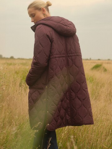 love & roses Between-Seasons Coat in Red
