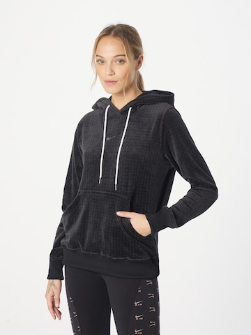 Bluză de molton de la Nike Sportswear pe negru: față