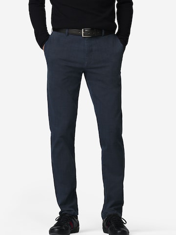 MEYER Regular Chinohose 'Rio' in Blau: Vorderseite