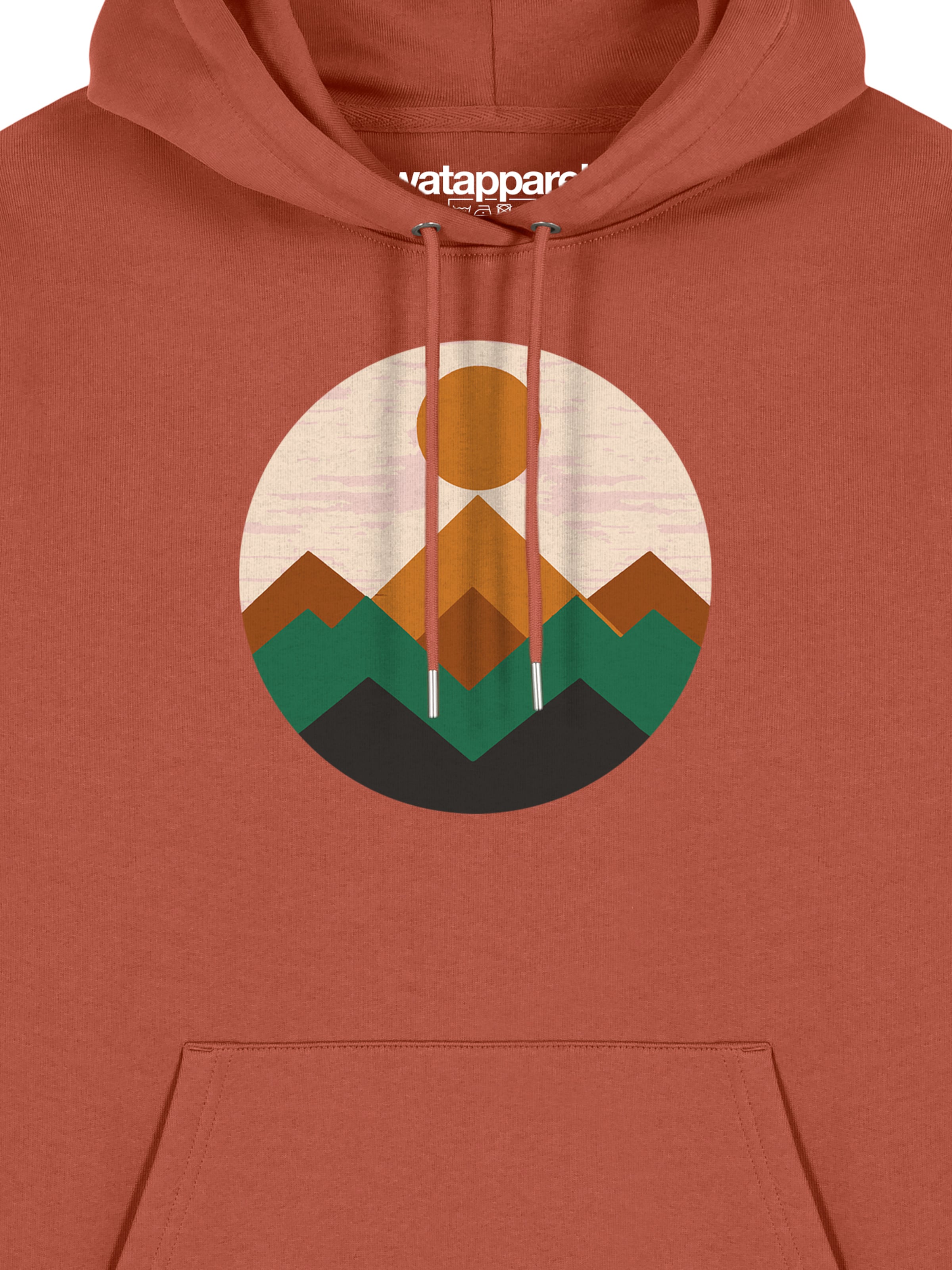 Sweat-shirt 'Geometric Landscape 2' Watapparel en marron