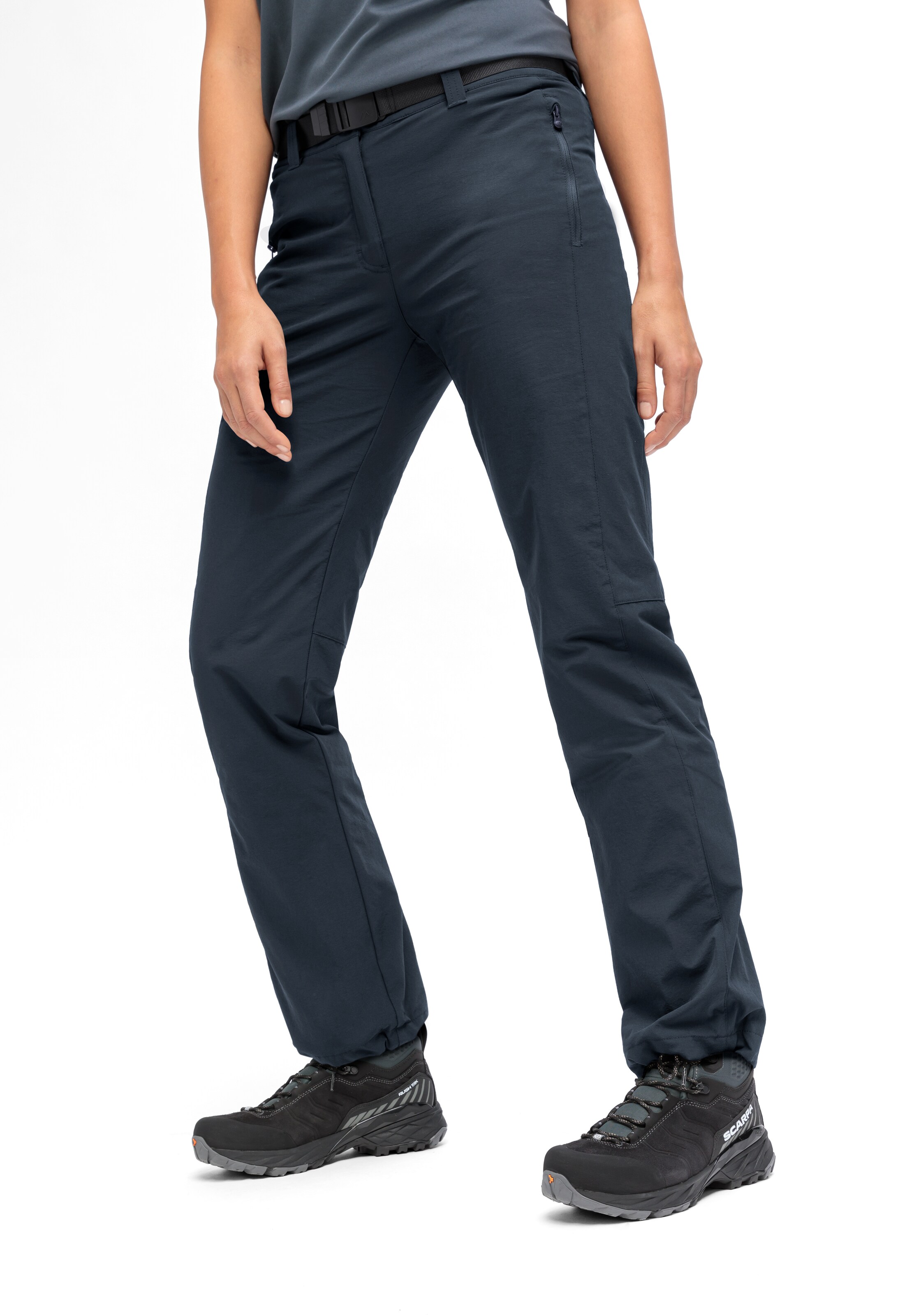 Maier Sports Regular Pants in Grey: front