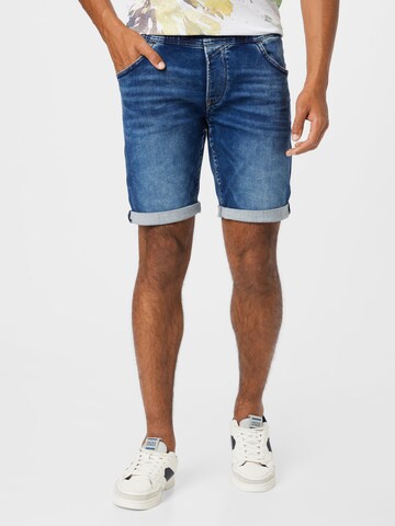 TOM TAILOR Regular Shorts in Blau: predná strana