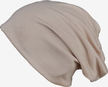 Zwillingsherz Beanie in Beige: front