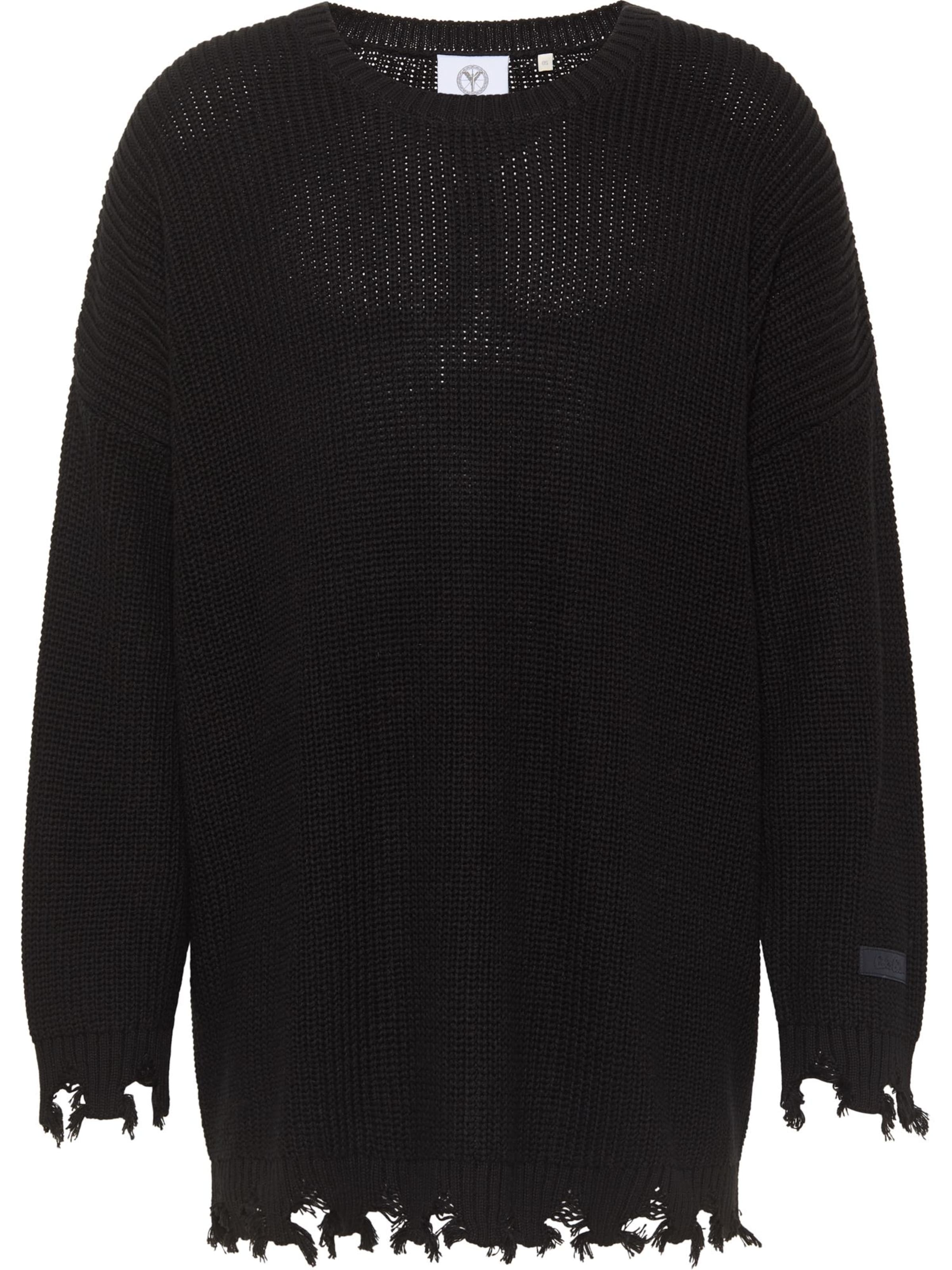 Carlo Colucci Pullover 'Di Valerio' in Schwarz: Vorderseite