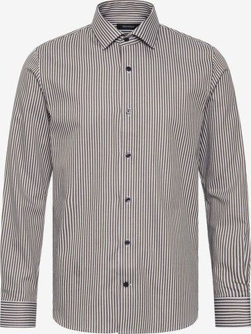 Matinique Regular fit Button Up Shirt 'Trostol' in Brown: front