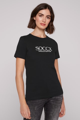 Soccx T-shirt i svart: framsida