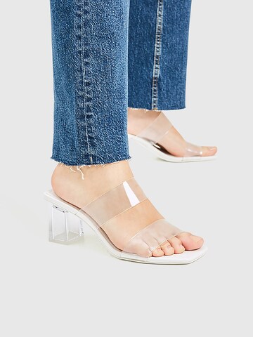 Pull&Bear Pantolette in Transparent