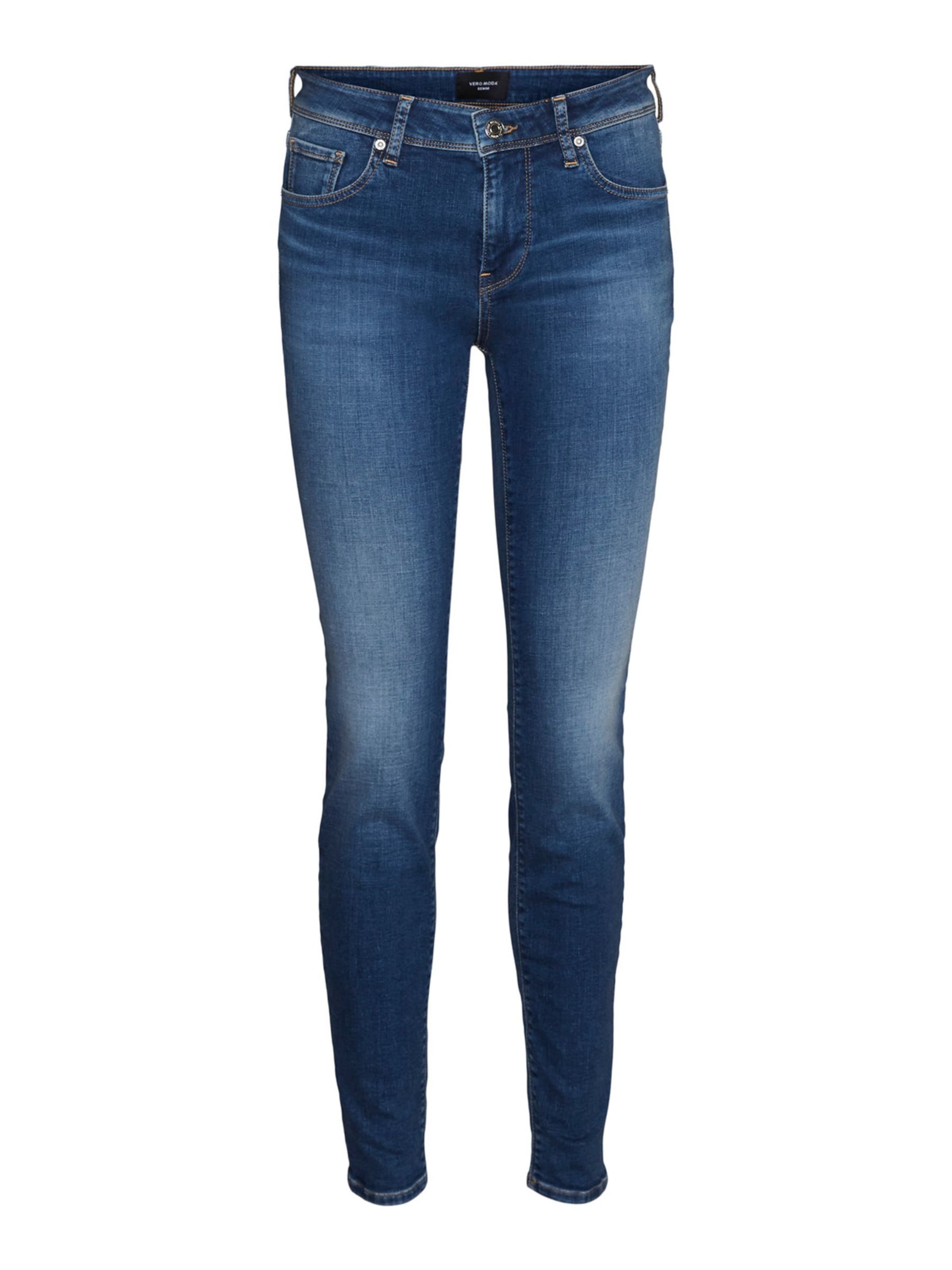 VERO MODA Slimfit Jeans 'LUX' in Blauw: voorkant