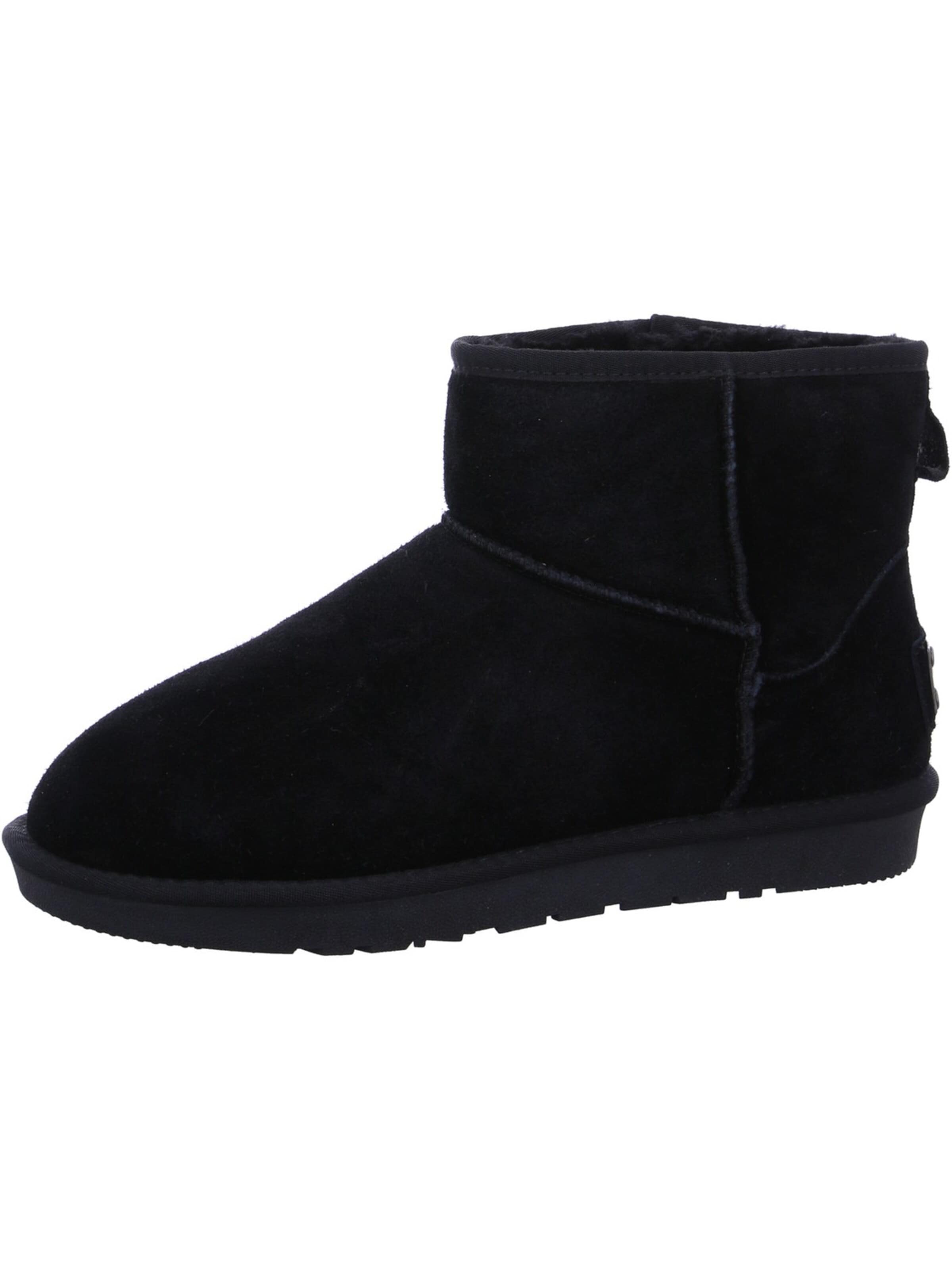 QUEEN'S Snow Boots 'Queens Winterstiefel Schwarz' in Black: front