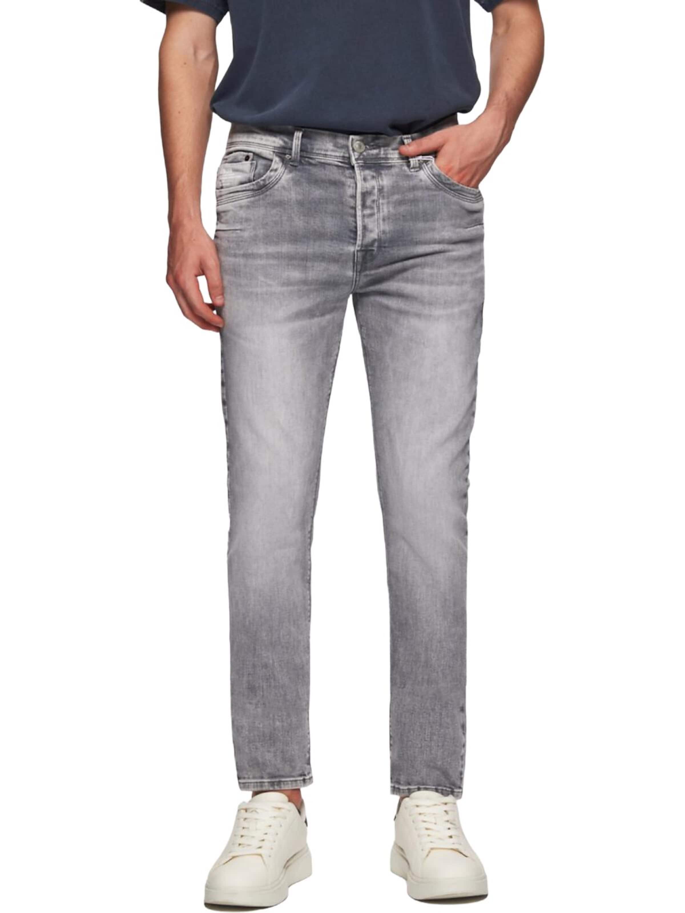 LTB Jeans - Skinny Vaquero 'LTB Jeans Servando 600 Skinny Leg Mid Waist Jeanshose' en gris