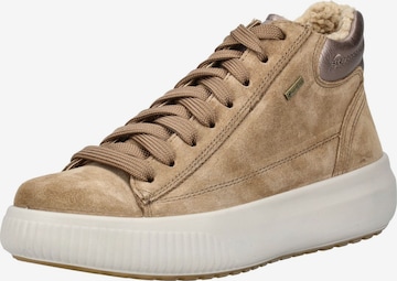 Legero High-Top Sneakers in Beige: front