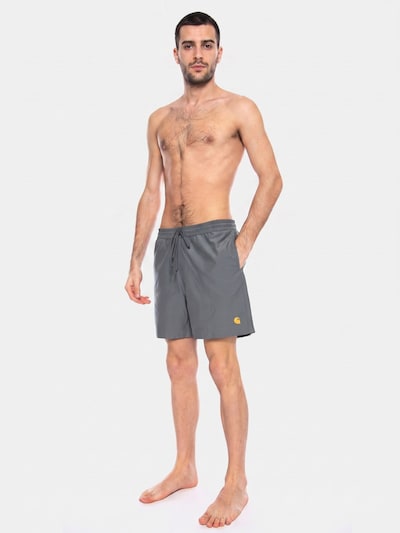 Carhartt WIP Swimming Trunks 'Chase Swim Trunks Velvet Green / Gold' in S in Green, Item view