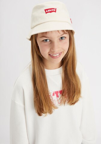 Levi's Kids Hat in White: front