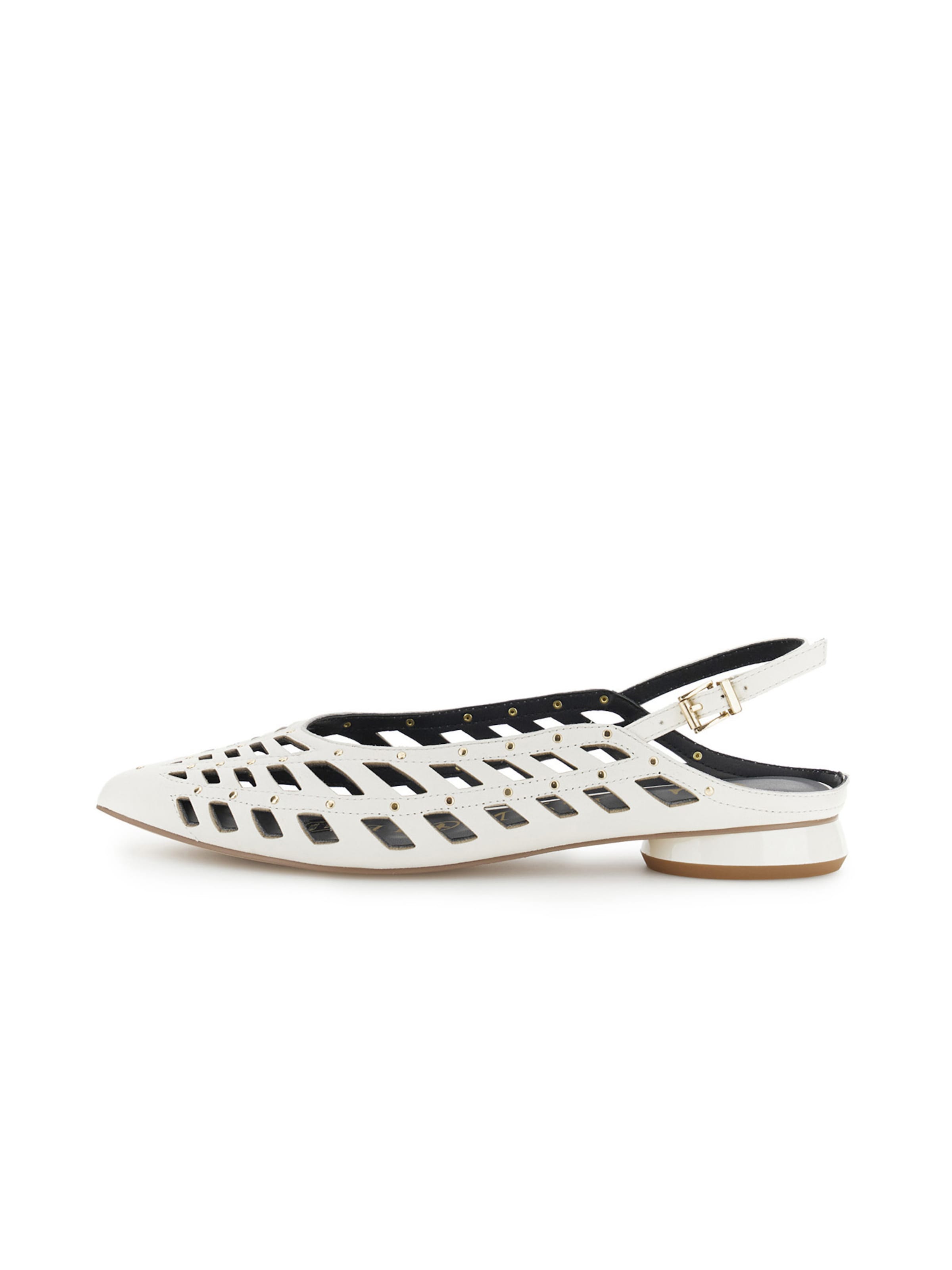 CAFè NOIR Strap ballerina in White