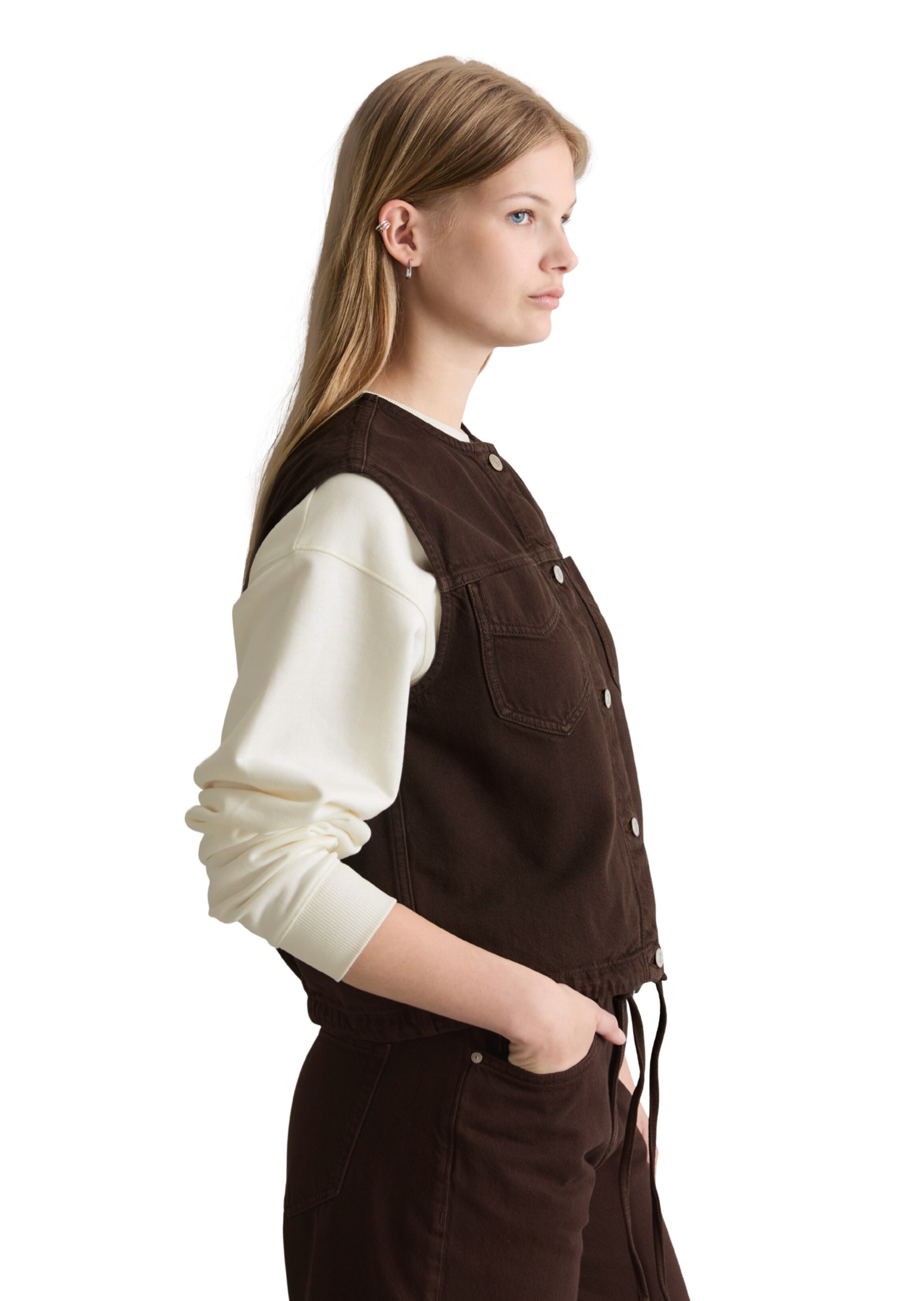 Gilet Marc O'Polo DENIM en marron