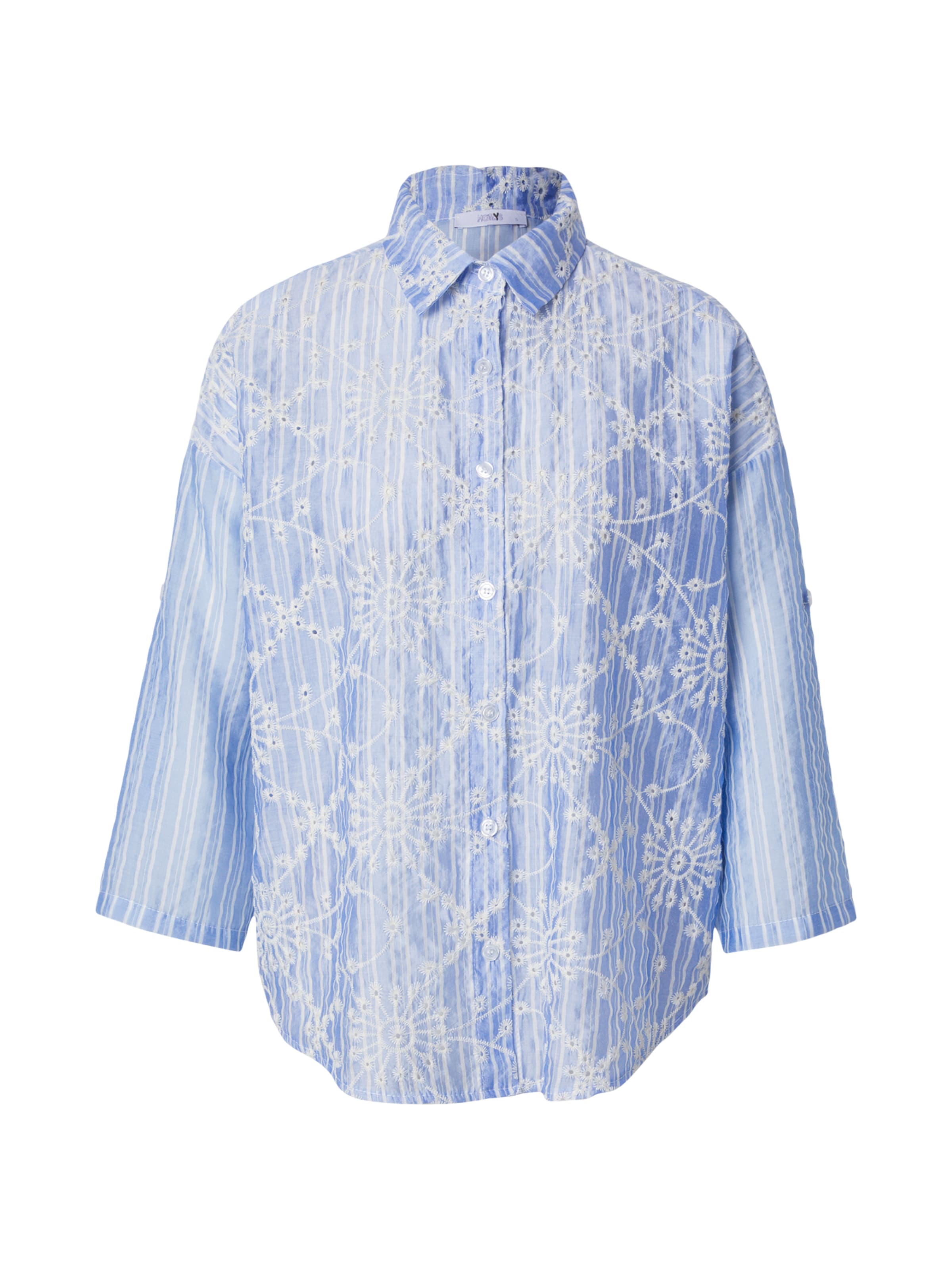 Hailys Blouse 'Ka44ta' in Blue: front