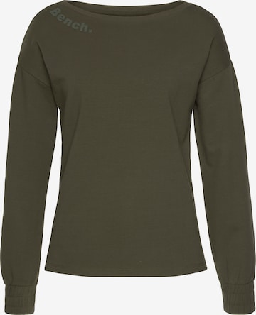 BENCH Sweatshirt in Green: front