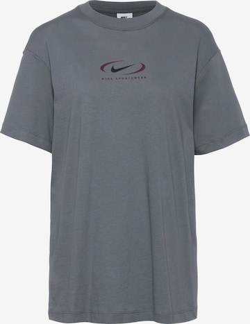 Nike Sportswear Shirt 'Swoosh' in Grau: predná strana