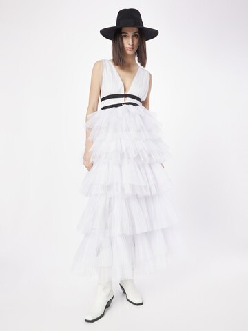 True Decadence Evening Dress in White