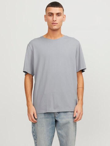 pelēks JACK & JONES Slim fit T-Krekls: no priekšpuses