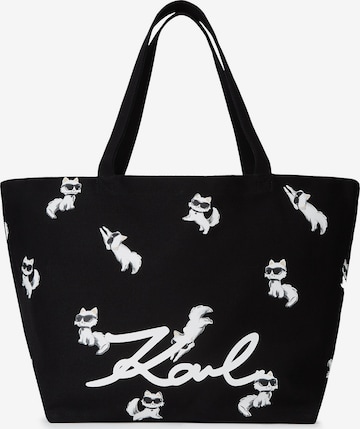 Karl Lagerfeld Ostoskassi 'Ikon' värissä musta: etupuoli