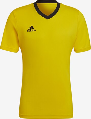 T-Shirt fonctionnel 'Entrada 22' ADIDAS SPORTSWEAR en jaune : devant