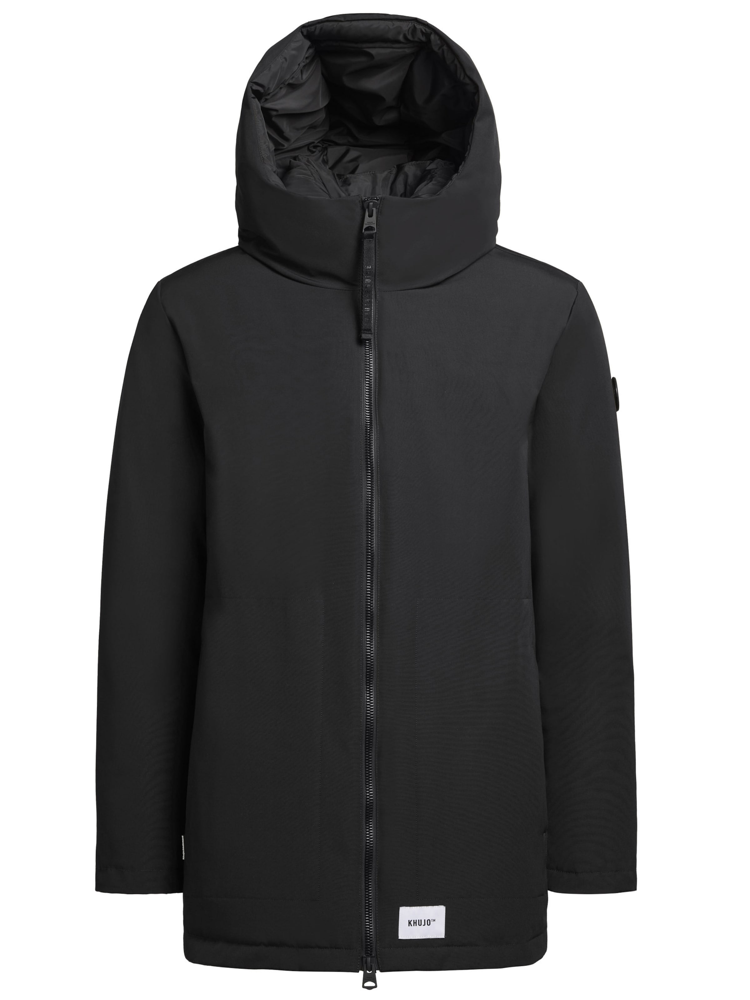 Giacca di mezza stagione 'Adan' di khujo in nero: frontale