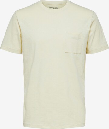 SELECTED HOMME Shirt 'Ted' in Geel: voorkant