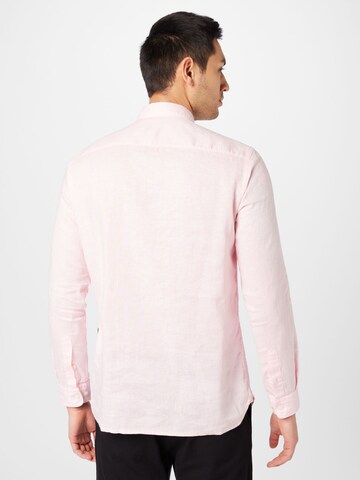 BOSS Regular fit Overhemd 'Roger' in Roze
