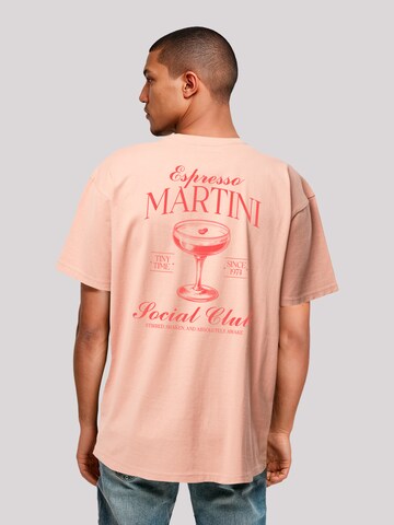 F4NT4STIC T-Shirt 'Espresso Martini Social Club' in Beige