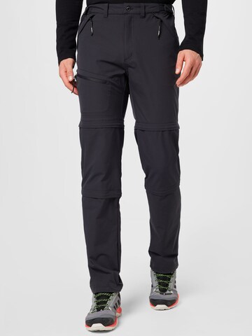 ICEPEAK Normální Outdoorové kalhoty 'BIRKENFELD' – šedá: přední strana