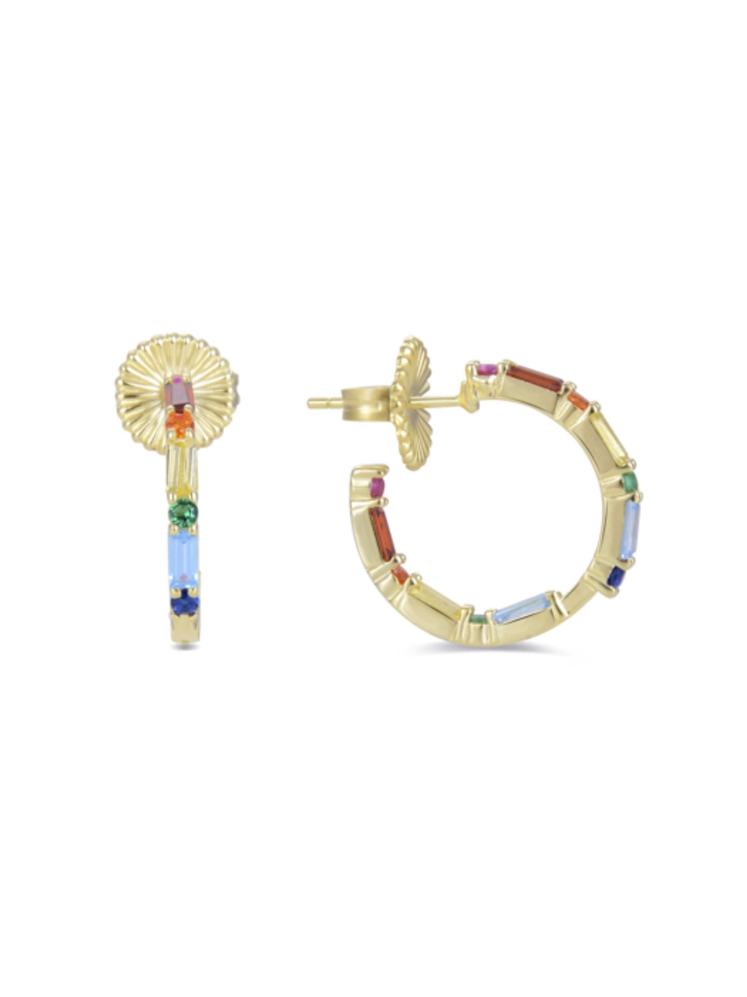 Luxenter Earrings 'Hinnar' in Mixed colors: front