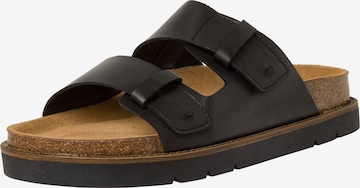 TAMARIS Mules in Black: front