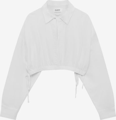 Bluză Pull&Bear pe alb natural, Vizualizare produs