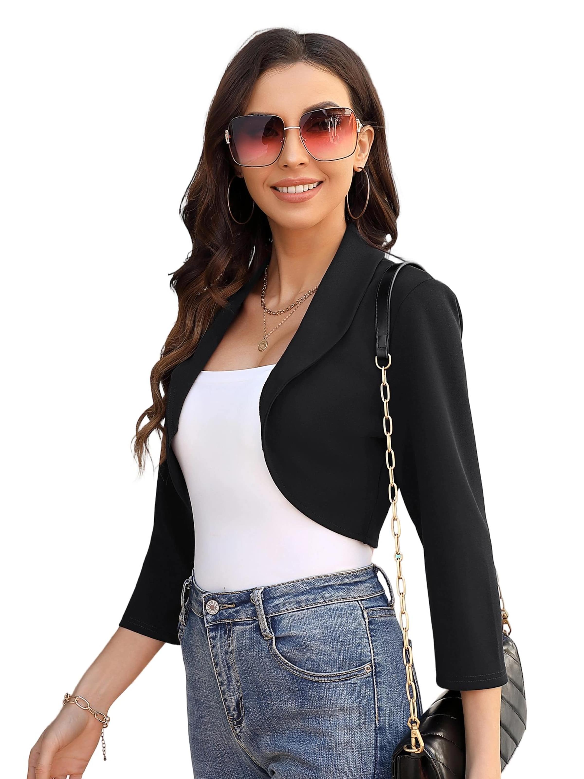 Yesfashion Between-Season Jacket in Black: front