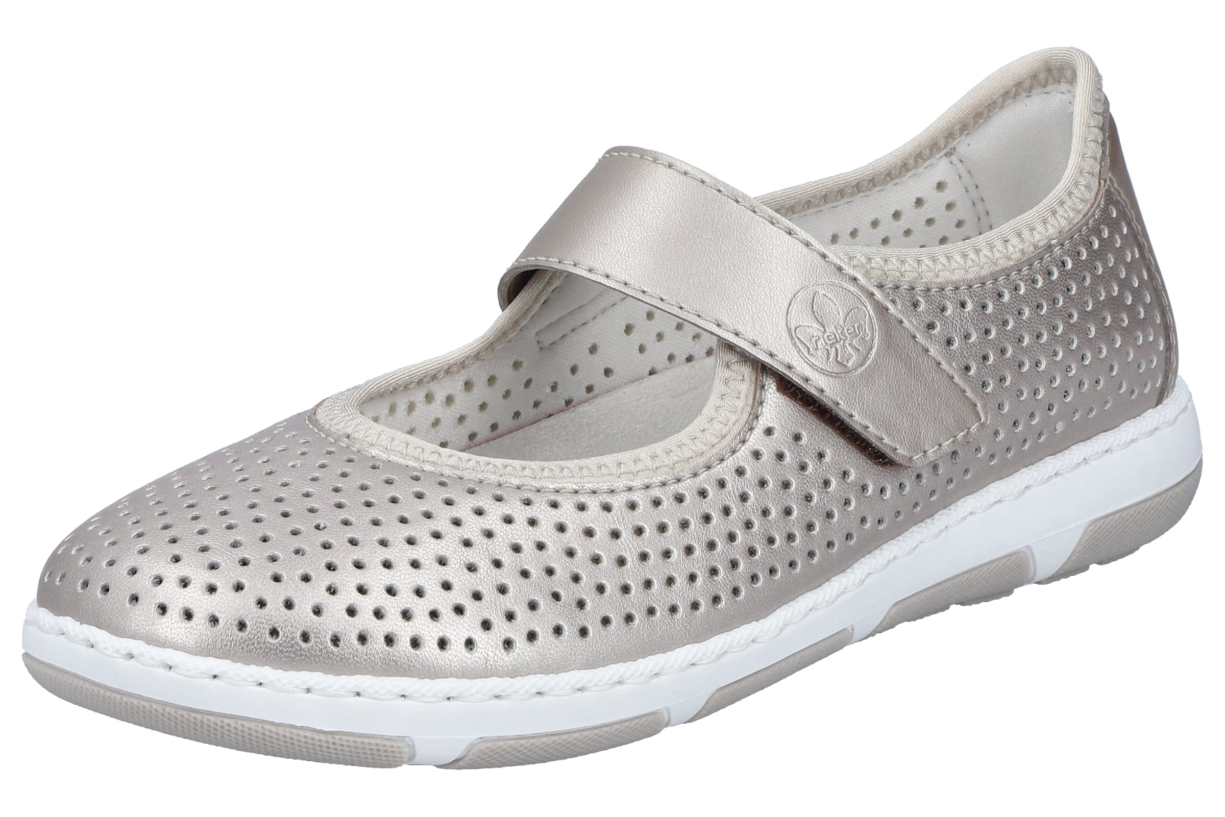 Chaussure basse Rieker en beige : devant