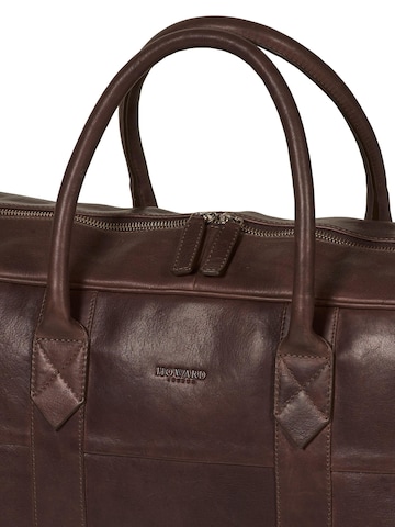 Howard London - Bolsa de fin de semana 'Weekend Bag Andrew Dark Brown' en marrón