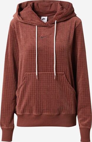 Sweat-shirt Nike Sportswear en marron : devant