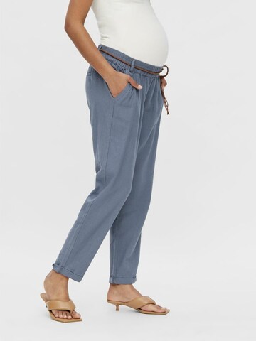 Loosefit Pantalon 'MLBEACH' MAMALICIOUS en bleu : devant