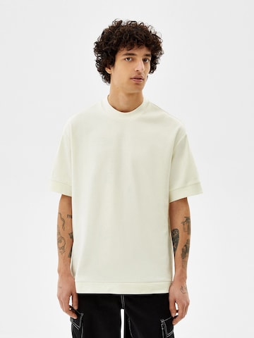 Bershka Shirt in Wit: voorkant