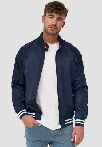 INDICODE JEANS Between-Season Jacket 'Ayser' in Blue: front