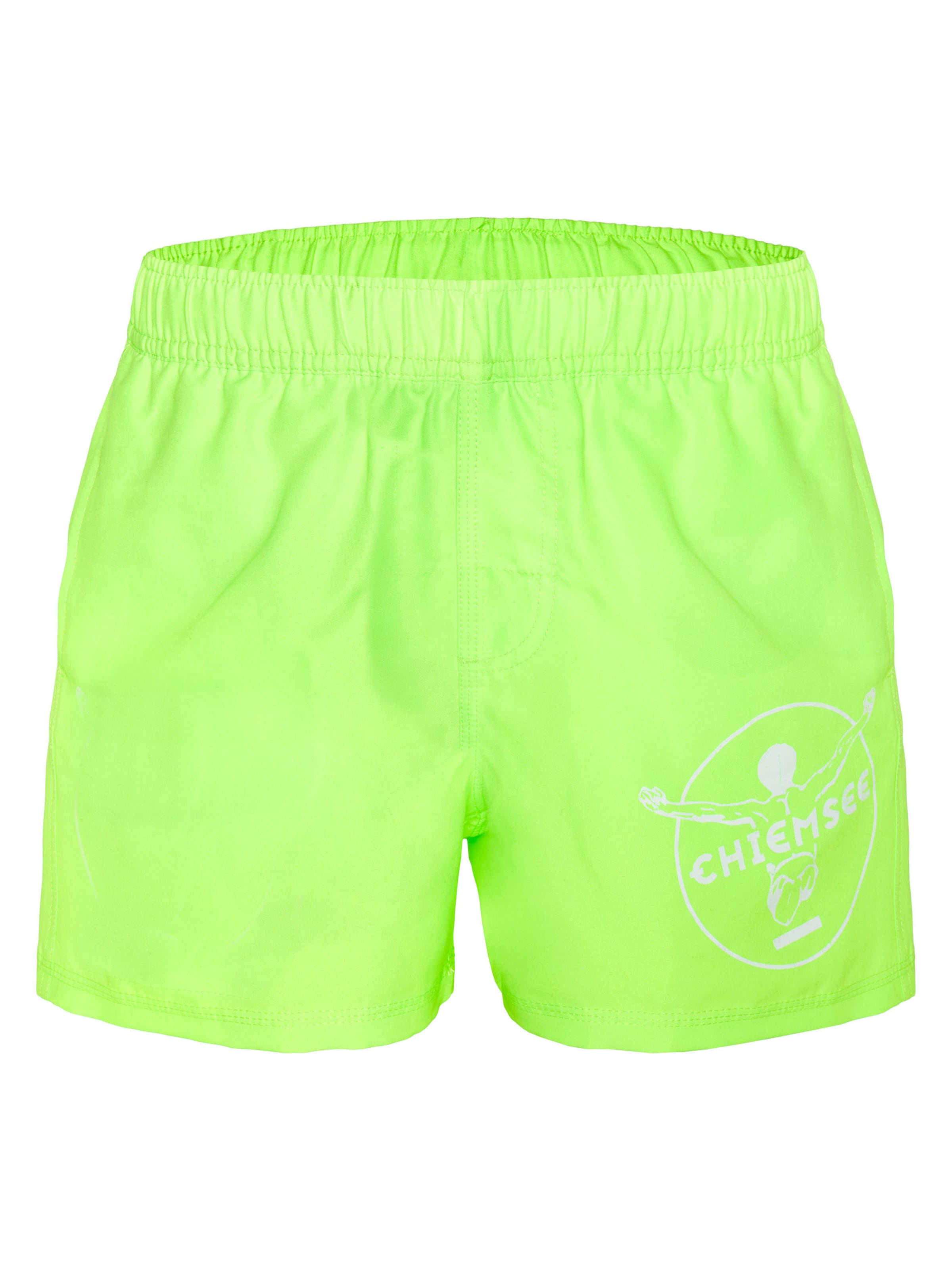 CHIEMSEE Board Shorts ' mit großem Jumper-Print ' in Green: front