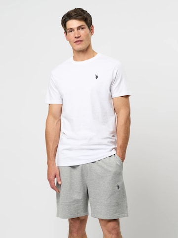T-Shirt 'Arjun' U.S. POLO ASSN. en blanc : devant