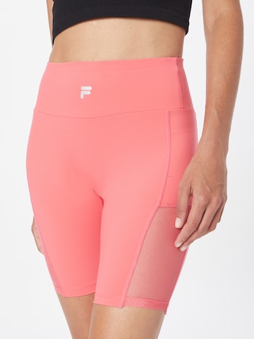 FILA Skinny Workout Pants 'Rabitz' in Pink