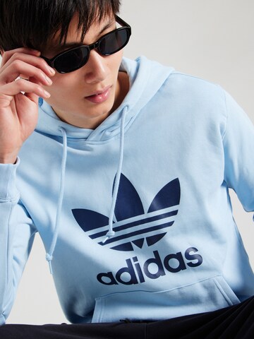 ADIDAS ORIGINALS Sweatshirt 'Adicolor Classics Trefoil' i blå