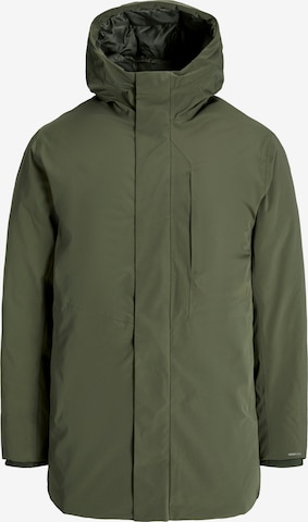 JACK & JONES Зимняя парка 'JJEKEEN' в Зеленый: спереди