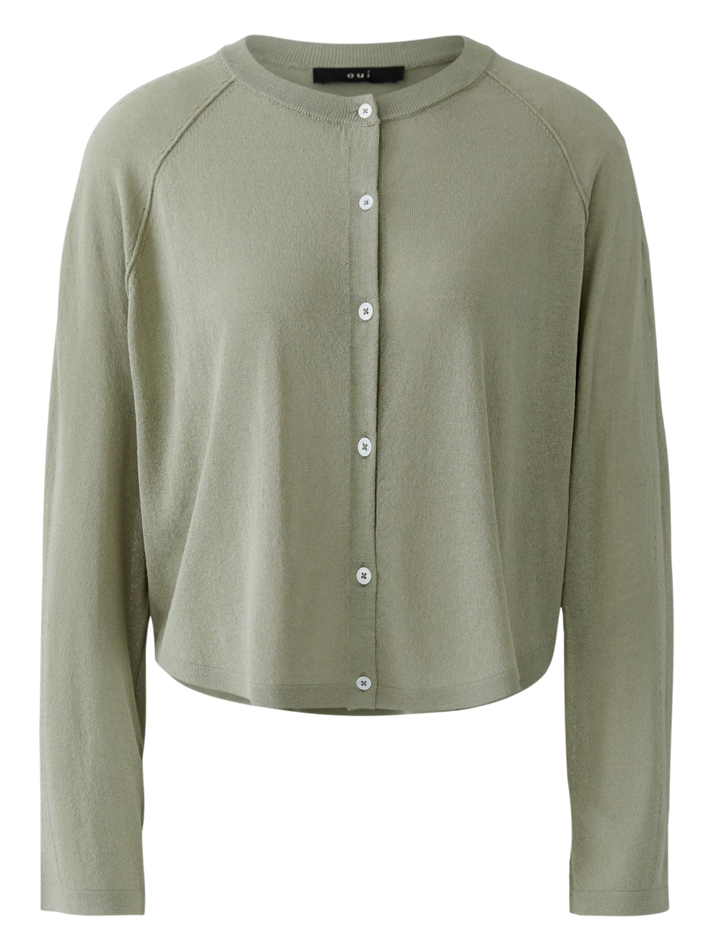 OUI Strickjacke in Grün: Vorderseite